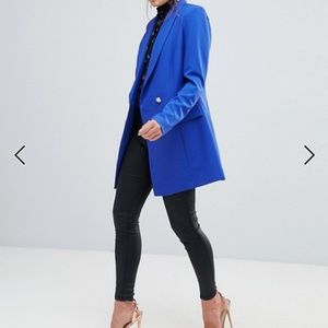 BooHoo Longline Double Breasted Blazer | ASOS
